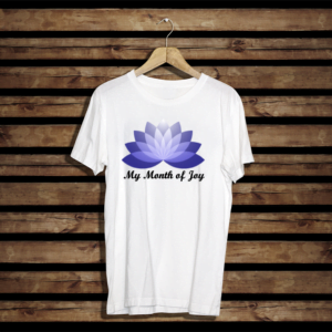 Heavy Cotton T-shirt. Regular fit. Flora flower and Text 