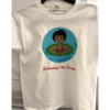 Children T-shirt 100% Cotton. A girl swimming in a pool and a text swimming is my passion.