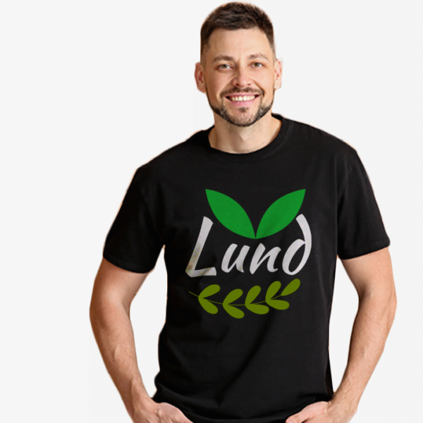 100Regular fit T-shirt with Lund Text